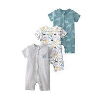 Mono de verano para bebé, de manga corta, con cremallera de doble cabeza, para gatear, para recién nacido, caja de regalo - details 29