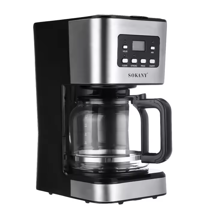 Cafetera de Goteo Inteligente 950W, Programable 24h, Tecnología ExtemaAroma, Función AutoLimpieza, Acabados en Acero Inoxidable, Cafetera de goteo americana automática casera - 1