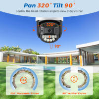 Cámara De Seguridad IP BESDER 5K 10MP Wifi PTZ Exterior Con Detección De Humanos AI Pantalla Dual 4K 8MP Alarma Por Email Y Audio O-Kam pro - details 9