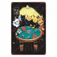 BlackJack Placa De Poker En Metal Vintage Art Poster Rey De Copas Decoración De Pared Para Bar Café Hogar Retro Sin Juego - details 4