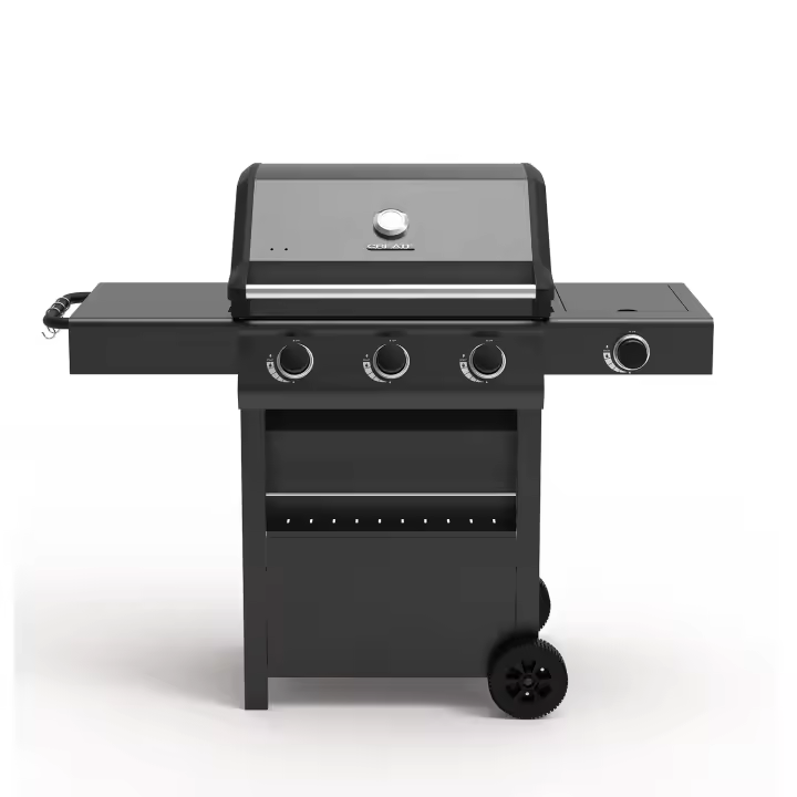 CREATE - Barbacoa de gas con quemador lateral y mesa auxiliar - BBQ GAS BURNER PRO - 1