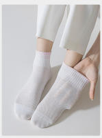Calcetines Transpirables De Algodón Para Todas Las Estaciones Con Agujeros Para Mujer Anti Olores Y Absorbentes De Sudor Para Deporte Y Tiempo Libre - details 3