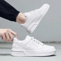 Zapatos De Deporte Para Hombre En Blanco Versátiles Y Moda Zapatillas Casuales Con Suela Gruesa Transpirables Ligeros Para Correr Y Tenis - details 8