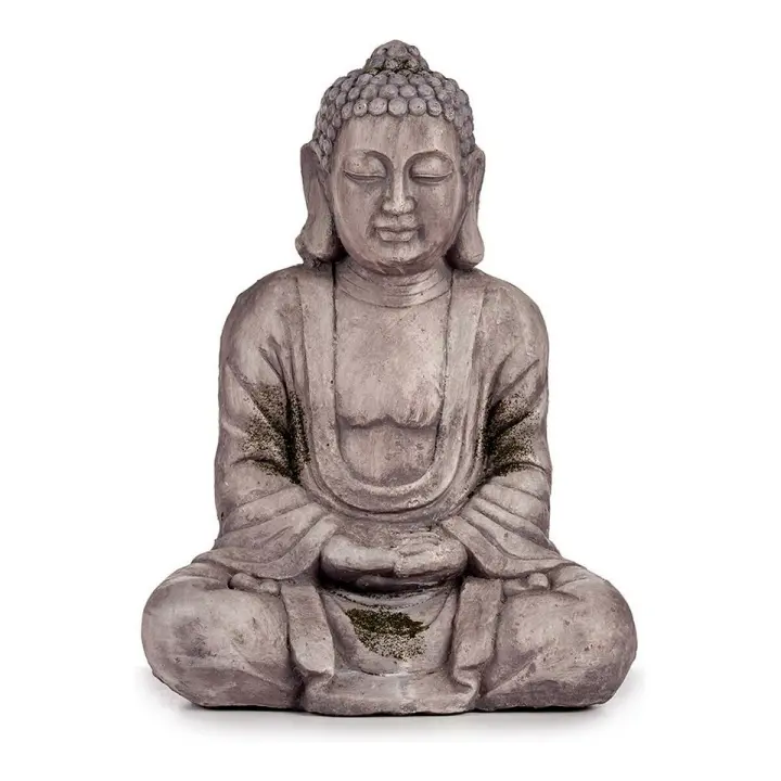 Figura Decorativa para Jardín Ibergarden CC20411 Gris Poliresina 25 x 57 x 42,5 cm Buda - 1