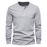 Camiseta informal de manga larga con cuello redondo para hombre, camisa deportiva ajustada de talla europea, otoño, nueva - details 1