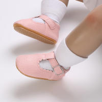 Zapatos Para Bebé Recién Nacidos Niñas Clásicos Corazón De Goma Antideslizante PU Vestido Primera Caminadora Zapatos De Cuna - details 45