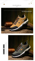 Zapatos De Senderismo Para Hombre Impermeables De Cuero Y PU Resistente Al Desgaste Para Trekking Caminar Caza Tácticos Sneakers De Exterior - details 5
