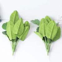 Planta Artificial De Palma Tropical Grande 1pc Hojas De Plátano Falsa Monstera Realista Para Decoración De Jardín Y Hogar Material Plástico - details 2