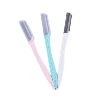 Afeitadora De Cejas Para Mujer Herramienta De Eliminación De Vello Con Cuchilla Para Rostro Trimmer Y Modelador - details 1