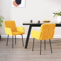 vidaXL Sillas de comedor 2 unidades terciopelo en color Negro/Gris claro/Gris oscuro y más | cómodas modernas ergonómicas para comedor cocina salón hogar - details 4