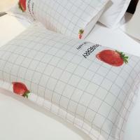 White Floral Duvet Cover Set - 105/135/150cm Nordic Style Bedding | Soft Breathable 3pc Set | Easy Care Home Decor - details 3