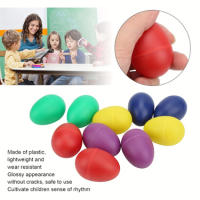 2pcs Maracas De Plástico Coloridas Instrumento De Percusión Para Bebés Y Niños Pequeños Regalo Ideal Para Navidad Y Pascua - details 4