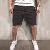 Shorts De Correr Para Hombre De Color Sólido Fitness Ropa Deportiva Casual Shorts De Verano De Pierna Larga Cierre Con Cordón - details 3