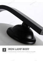Lámpara De Pared E27 Sconce Retro De Hierro Para Decoración De Sala De Estar Y Dormitorio Iluminación Nórdica Con Interruptor Luz De Pared Interior - details 4
