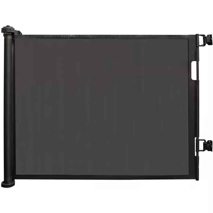 Barrera extensible para escaleras, barrera de seguridad para puertas, barrera de seguridad para perros, 0-150/180 cm, barrera de seguridad para bebés de 86 cm de altura - 1
