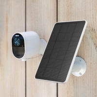 Panel Solar Recargable 4W/6W 5V Para Cámara De Seguridad Arlo pro 5S/4/3 Con Soporte De Pared Ajustable Monocrystalline Silicon - details 0