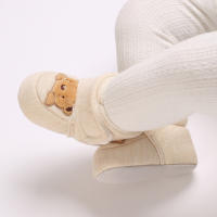 Botas De Nieve Para Bebés Recién Nacidos De Algodón Antideslizantes Y Cálidas Zapatos Para Caminar Infantiles Con Peluche - details 11