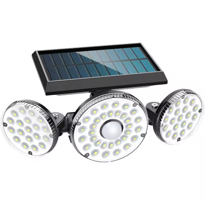 Outdoor Solar Light, 70 LED Solar Powered Outdoor Light with Motion Sensor, IP65 Waterproof, 360°Rotating Solar Wall Light for Garden Balconies - 1