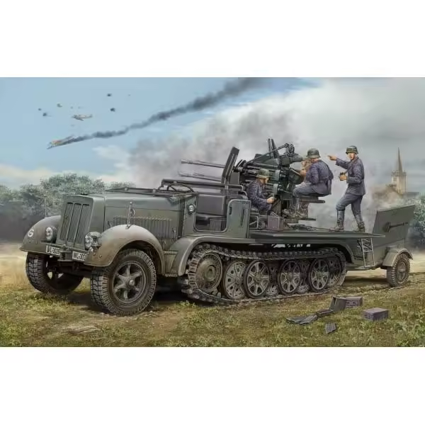 TROMPETIST 01523 2cm FLAKVIERLING 38 AUF SELBSTFAHRLAFETTE 1/35 - 1