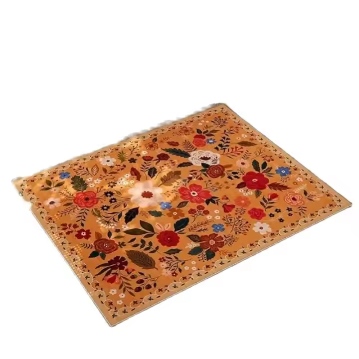 VIKAMA Alfombra De Piso Absorbente Y Antideslizante Para El Hogar Estampada Fácil De Limpiar Característica Principal Alfombra De Puerta De WC Material Poliéster Técnica Máquina Hecha - 1