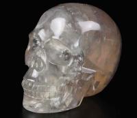 AmuletsShop - Calavera de cristal tallada realista de alta calidad 2", Cráneo de cristal de fluorita translúcido - details 2
