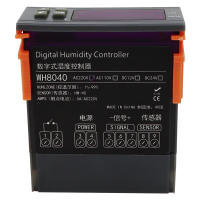 Controlador De Humedad Digital WH8040 Instrumento De Control Electrónico Regulador Sensor Higrómetro 1-99% 12V 24V 220V Para El Hogar - details 4