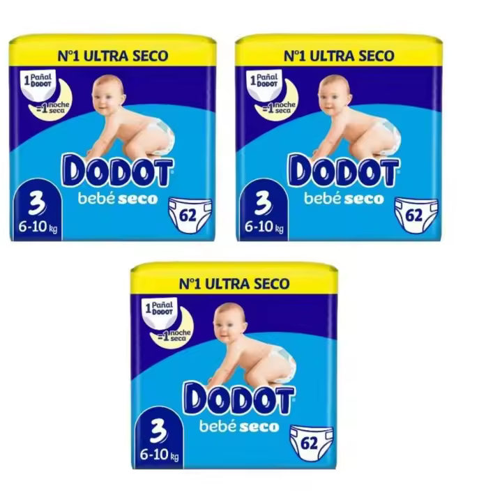 Dodot Pañal Bebé Seco Talla 3 -  HASTA 186 Unidades | Máxima Absorción - 1