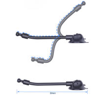 TEMCO Soporte movil para coche con Ventosa Brazo Extra Largo, para Parabrisa, Soporte especialmente Larga para Coche panoramico, furgon, Camion, Barco, Enganche de movil para uso en automovil. - details 1
