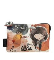 Monedero triple Anekke Alma - Monedero de mujer - Tres compartimentos independientes con cierre de cremallera - Bolsillo exterior trasero con cremallera - Ref. 40709-010 - Mide 12 x 8 x 4 cm - details 0