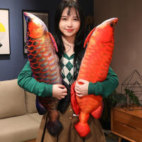 Juguete De Peluche Realista De Arowana Dorada Cálido Y Suave Muñeco De Pescado Almohadilla De Pescado Cojín Para Gatos Regalo Para Todas Las Edades - details 6