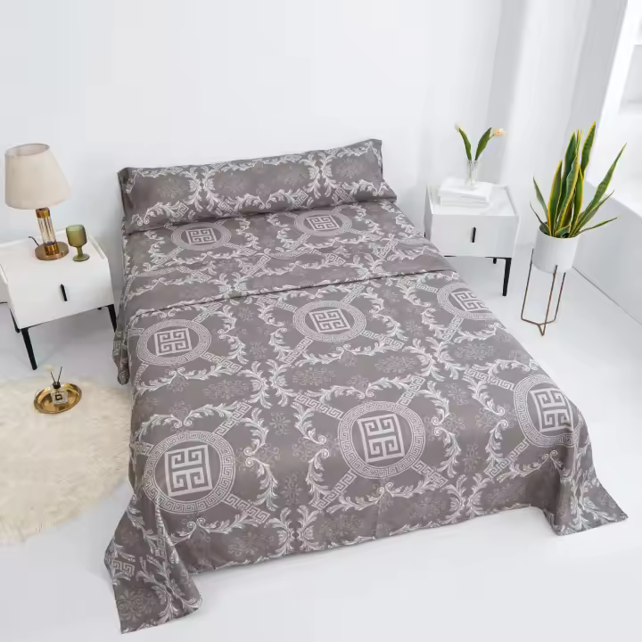 VOLARY - Juego de Sábanas de Alta Calidad para Cama 90/135/150/200 - FUNDA NORDICA 150 de 4 PCS. Súper Suave, Cálido y Ligero. Ropa de Cama, Incluye  Funda de Almohada + Encimera + Bajera Ajustable - 1