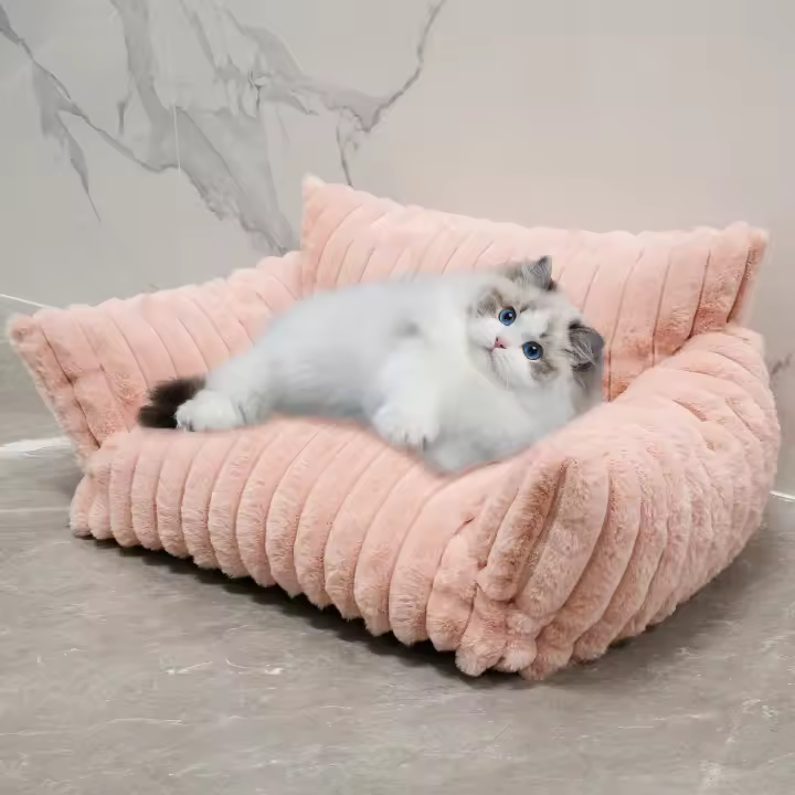Sofá Para Gatos Y Perros Cama De Invierno Caliente Muebles De Lujo Fácil De Lavarse Y Retirar Funda Removible Para Pequeños Y Medianos Mascotas - 1