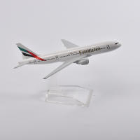 Modelo De Avión JASON TUTU 16cm Boeing 777 Emirates Airlines Metal Escala 1/400 Sin Batería Para Mayores De 14 Años - details 3