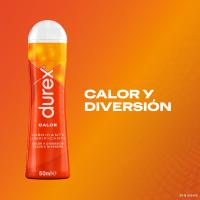 Lubricante Durex Calor Y Diversión Gel Para Sexo Anal Vaginal Oral Con Aumento De Temperatura Perfecto Para Masajes Y Preliminares Compatible Con Preservativos De Lástex Y Poliisopropeno Nuevo Diseño A Base De Agua Alivia Sequedad Vaginal Bote De 50 ML - details 2
