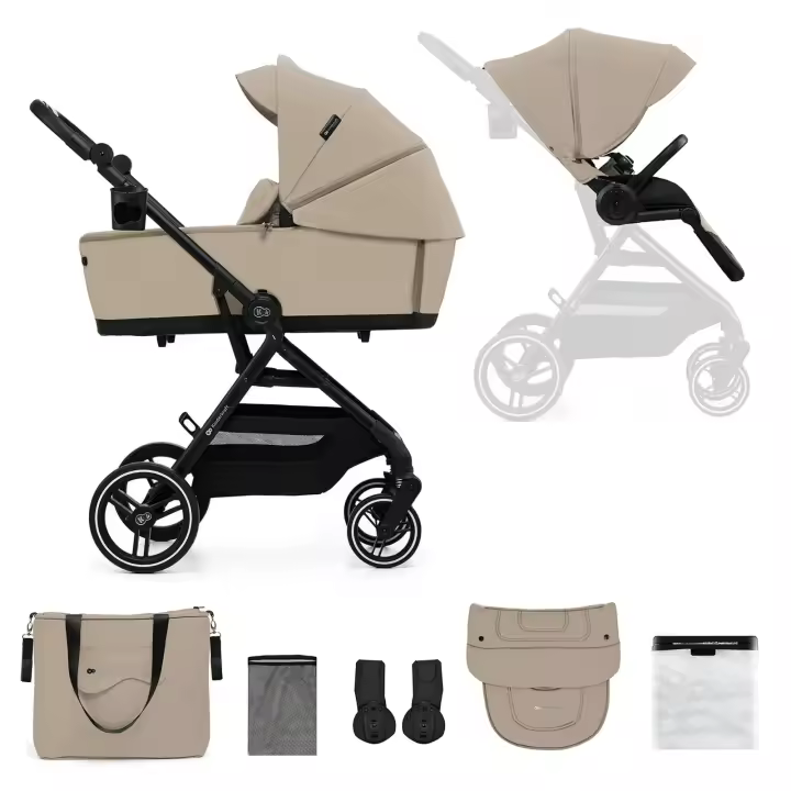 Kinderkraft Yoxi | Carrito bebé 2en1 con capazo - 1