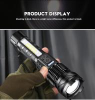 Linterna Táctica LED De Alta Potencia Recargable Con Zoom Telescópico Y Batería Integrada Para Camping Luz De Emergencia Con Distancia De Iluminación De 100-200 M - details 15