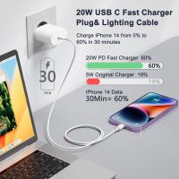 Cargador de iPhone de Carga, cargador iPhone 20 W con cable de iPhone de 1 m USB C Cargador con cable de iPhone de carga para iPhone 14/14 Plus/ 14 Pro/ 14 Pro MAX/ 13/12/ 11/ X pad - details 0