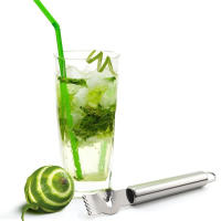 Zestador De Naranja Y Limón De Acero Inoxidable LMETJMA Con Cuchillo Y Bucle Para Colgar Eco-amigable Y Con Agarre KC0127 - details 0