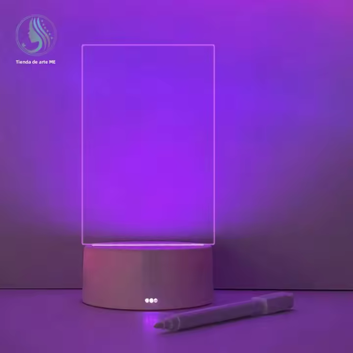 Lámpara Nocturna Creativa Con Tablero De Notas LED De 7 Colores Luz Suave Cálida USB Regalo Para Fiestas Y Vacaciones - 1