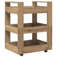 Carro de cocina vidaXL Roble Artisan 60x45x80 cm Madera de ingeniería - details 5