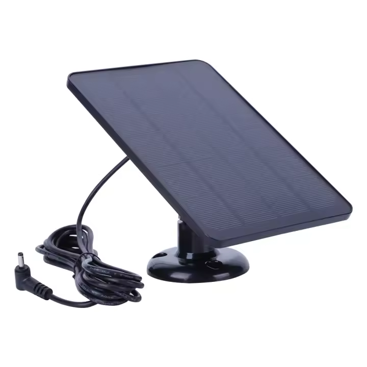 Kit De Panel Solar Ajustable Con Soporte De Pared Y Cable De Carga De 9.8FT Para Cámara Ring Stick Up&Spotlight 4W 5V - 1
