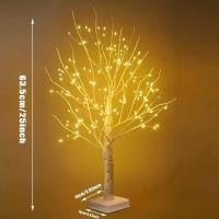 Árbol De Navidad Con 144 Lámparas LED Blanco Cálido Para Decoración De Fiestas Y Vacaciones Con Alimentación USB Regalo Para Halloween Y Pascua - details 3