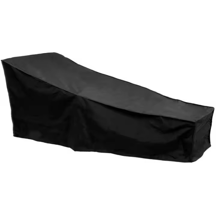Cubierta de tumbona de jardín-Cubierta de tumbona de sol, impermeable, a prueba de viento, anti-UV, cubierta impermeable para jardín con material duradero 210D, 200x68x40-70cm - 1
