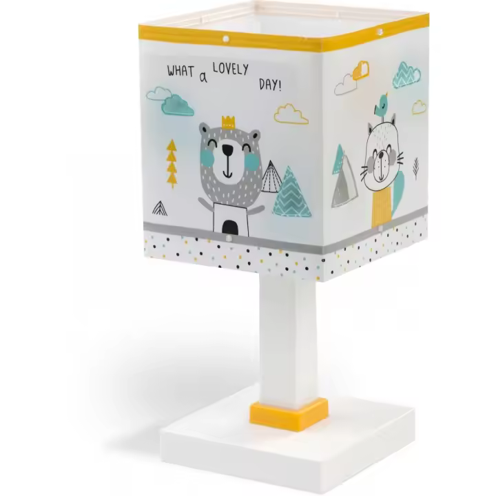Lámpara de mesita infantil Hello Little animales bosque - 1