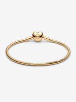Pandora - Pulsera de Cadena de serpiente con Cierres de corazón - details 0
