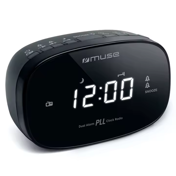 MUSE M-155 CR Black / Radio despertador - 1