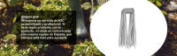 GREEN GOF Grapas para Malla Antihierba, Cesped Artificial y Jardin. Acero Galvanizado. Piquetas de Anclaje al Suelo. Ultra Resistentes y Anticorrosivas. - details 2