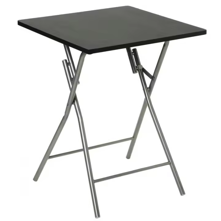 MESA PLEGABLE NEGRA 60x60x75cm - 1
