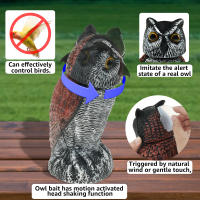 Decoy De Falso Águila Realista Con Cabeza Giratoria De 360° PE Simulación De Pájaro Para Disuadir Aves En Jardín Decoración De Estatua De Águila - details 16