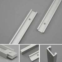 Aluminio Riel De T-Track Juego De Fijación Para Carpintería Miter 30/40/50cm Guía De Limitación De Deslizamiento En Reta - details 3